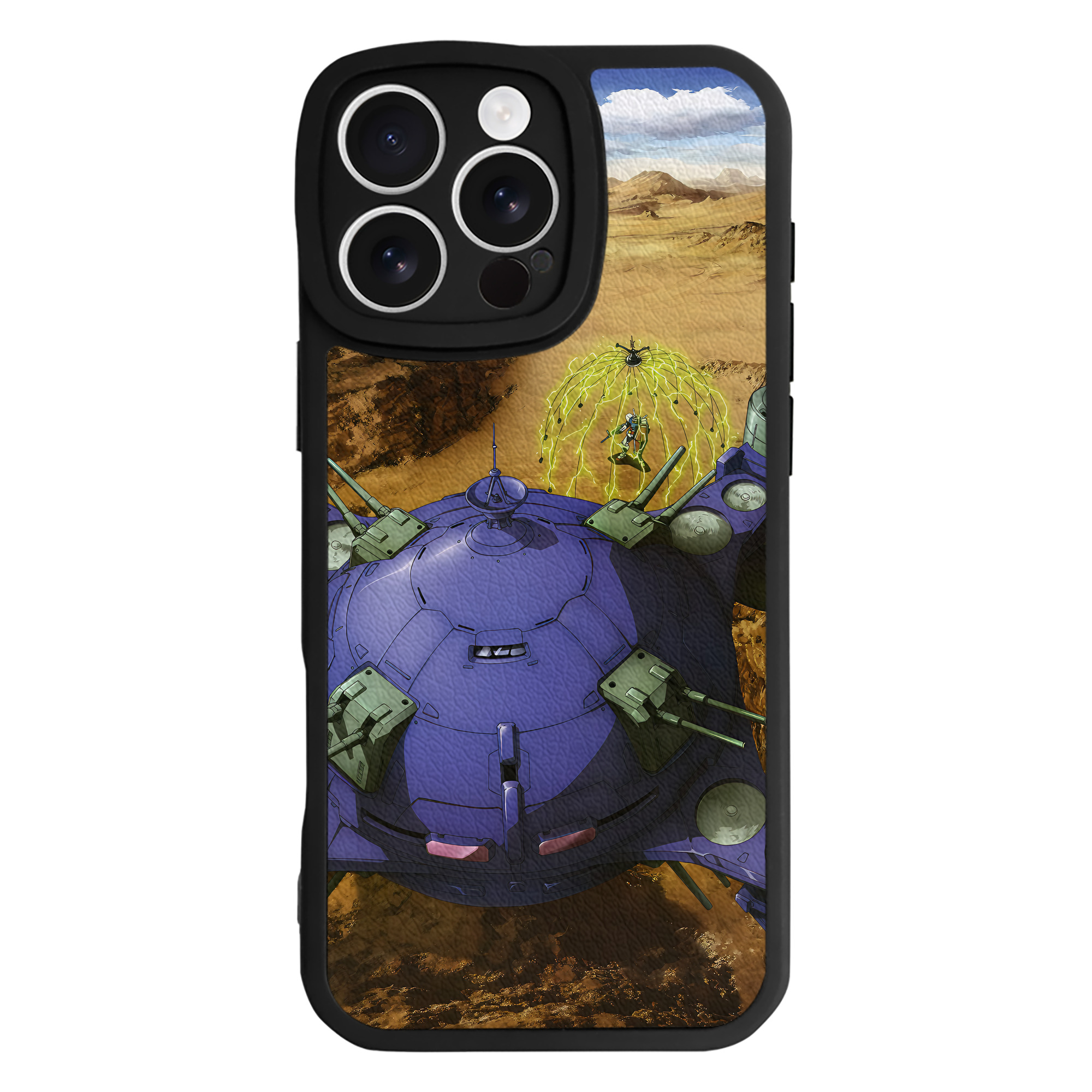 （画像用） 機動戦士ガンダム Mobile Suit Gundam 【iPhone 16シリーズ対応】シリコンスマホケース（レザー調） 材質：シリコン